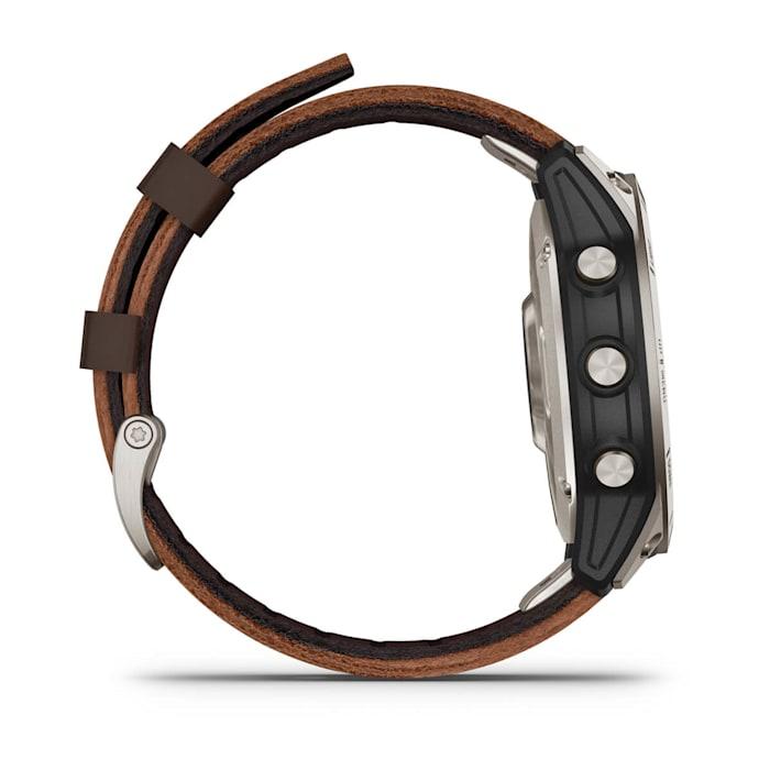 Montre connectée D2™ Mach 1, modèle aviateur, bracelet en cuir marron Oxford