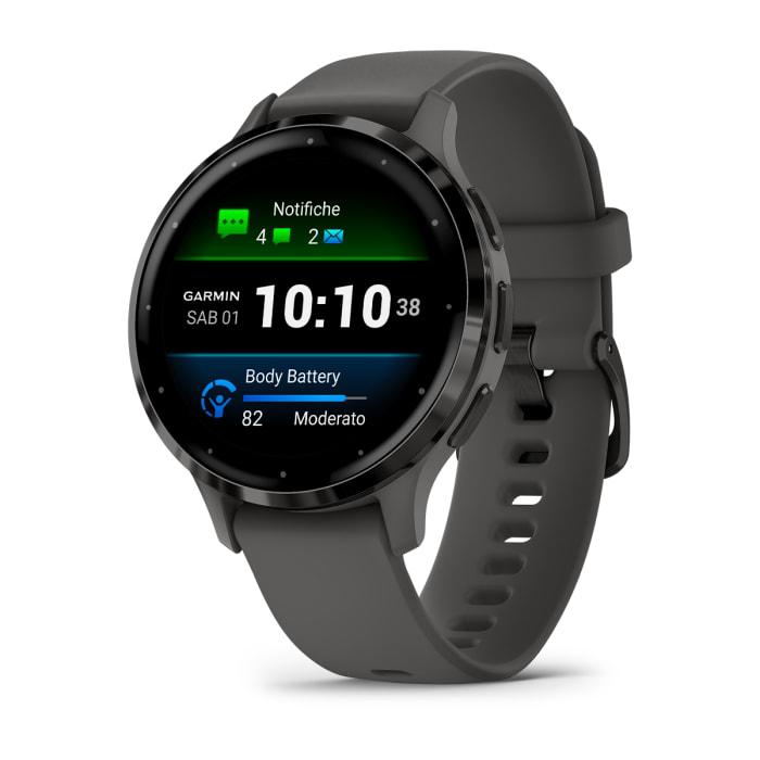 Venu® 3S, gris galet et ardoise avec bracelet en silicone