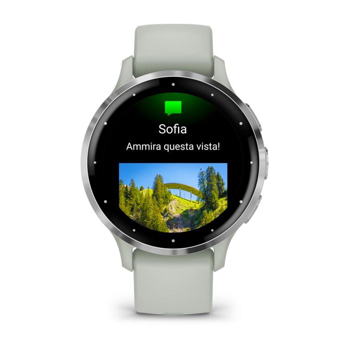 Venu® 3S, gris sauge et argent avec bracelet en silicone
