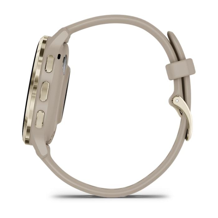 Venu® 3S, French Gray & Soft Gold con cinturino in silicone