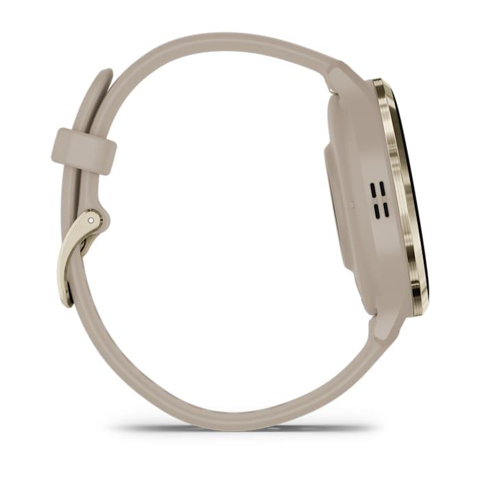 Venu® 3S, French Gray & Soft Gold con cinturino in silicone
