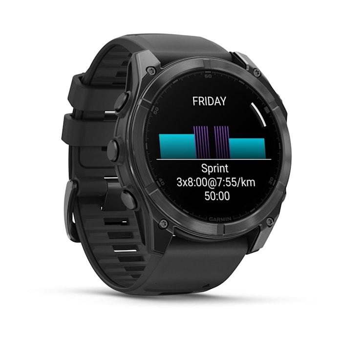 Fēnix® 8 - 51 mm, AMOLED, Slate Grey con Silicone, Black