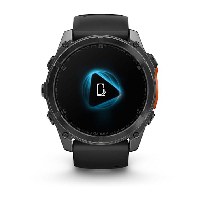 Fēnix® 8 - 51 mm, AMOLED, Slate Grey con Silicone, Black