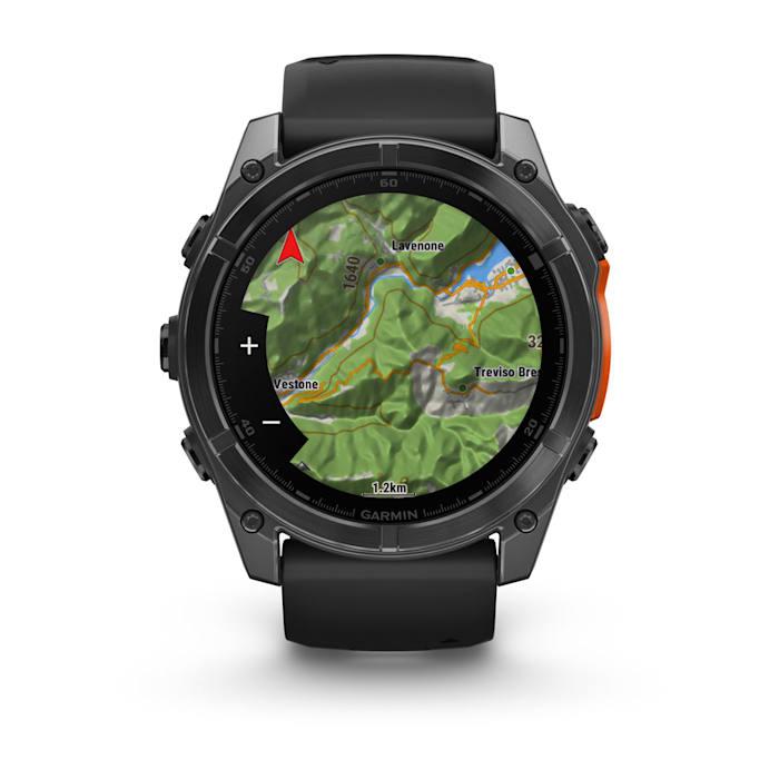 Fēnix® 8 - 51 mm, AMOLED, Slate Grey con Silicone, Black
