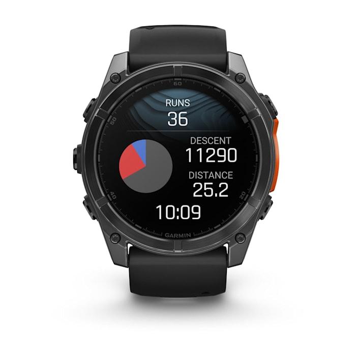 Fēnix® 8 - 51 mm, AMOLED, Slate Grey con Silicone, Black