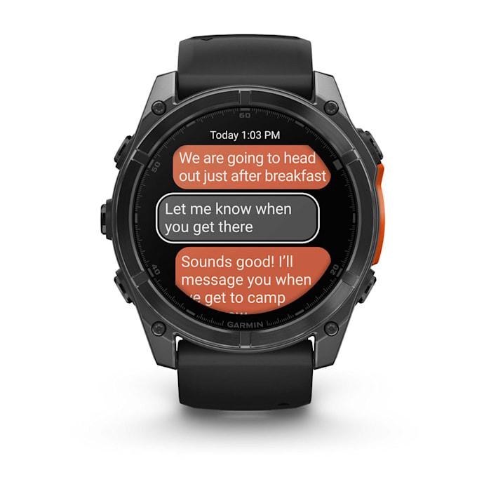 Fēnix® 8 - 51 mm, AMOLED, Slate Grey con Silicone, Black