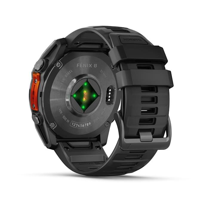 Fēnix® 8 - 51 mm, AMOLED, Slate Grey con Silicone, Black