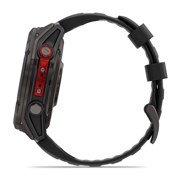 Fenix 8 – 51 mm, MicroLED, Sapphire, Titanio, Carbon Gray DLC con cinturino in silicone Black/pebble grey