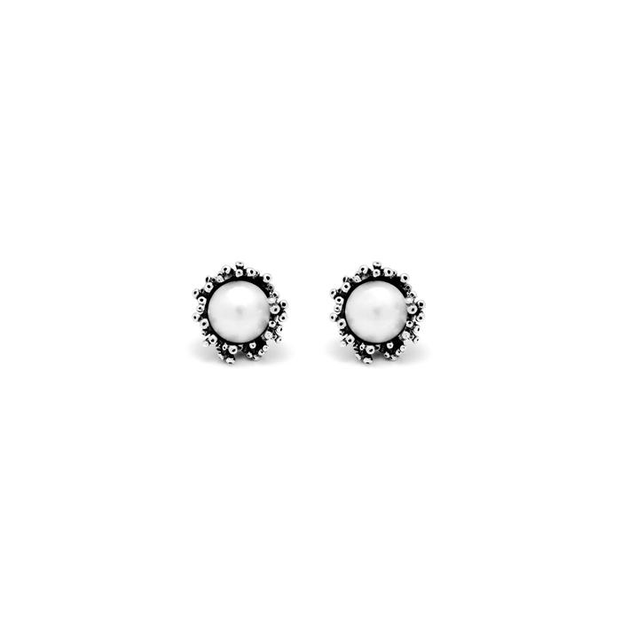 Boucles d'oreilles bouton anémone