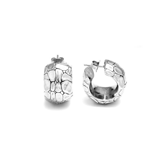 Boucles d'oreilles crocodile lune