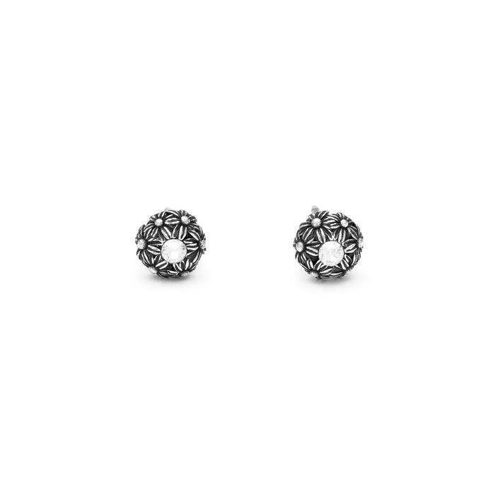 Boucles d'oreilles mini marguerites et zircons