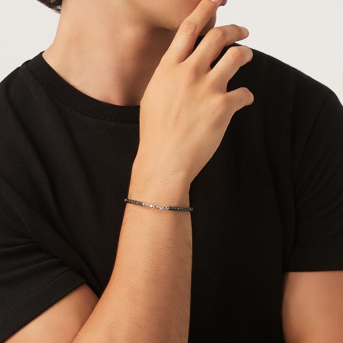 Bracelet dés gris