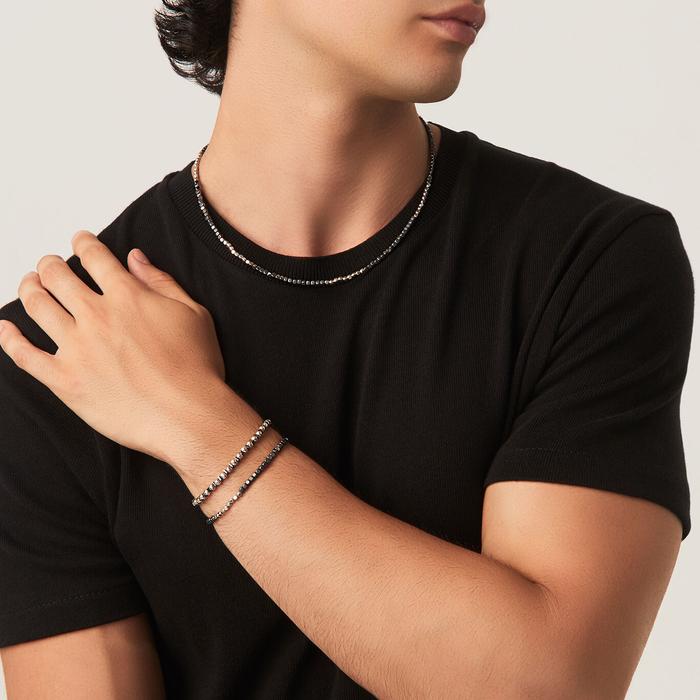 Bracelet dés gris