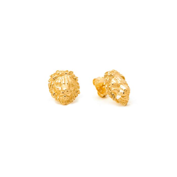 Boucles d'oreilles tête de lion
