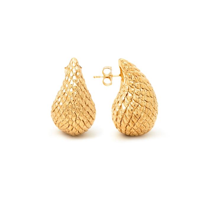 Boucles d'oreilles pendantes serpent