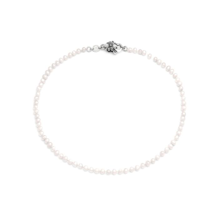 Small Pearl Daisy Necklace