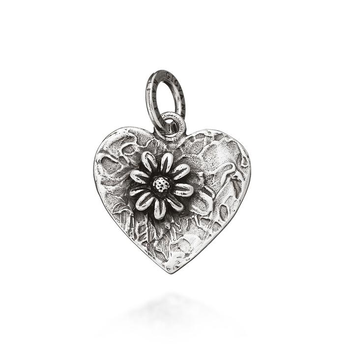 Breloque Fleur en Coeur