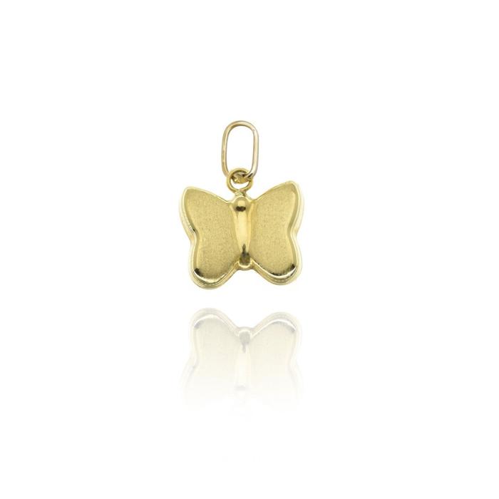Real Gold Butterfly Pendant