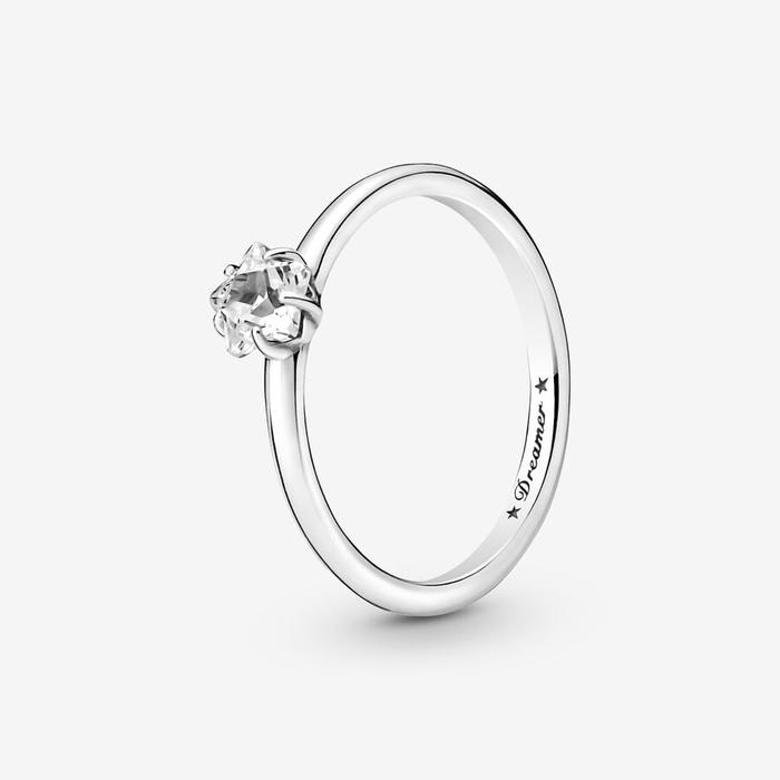 Anello Solitario Stella Celeste