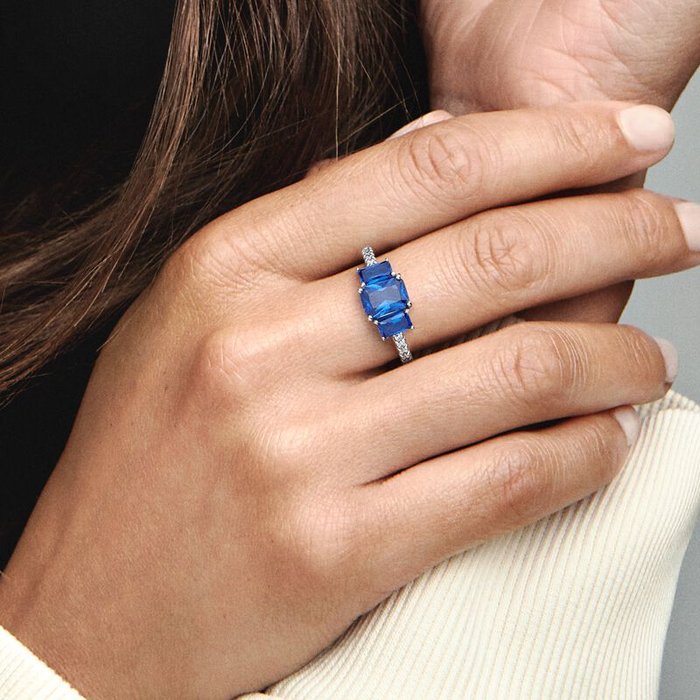 Bague Trilogie Pierres Bleues