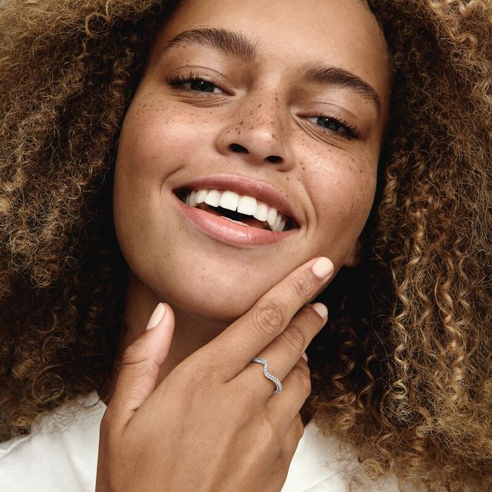 Bague Vague Pierres Brillantes