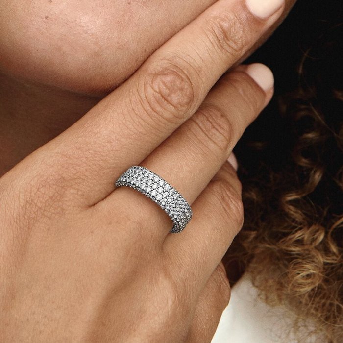 Pavè Ring Triple Band