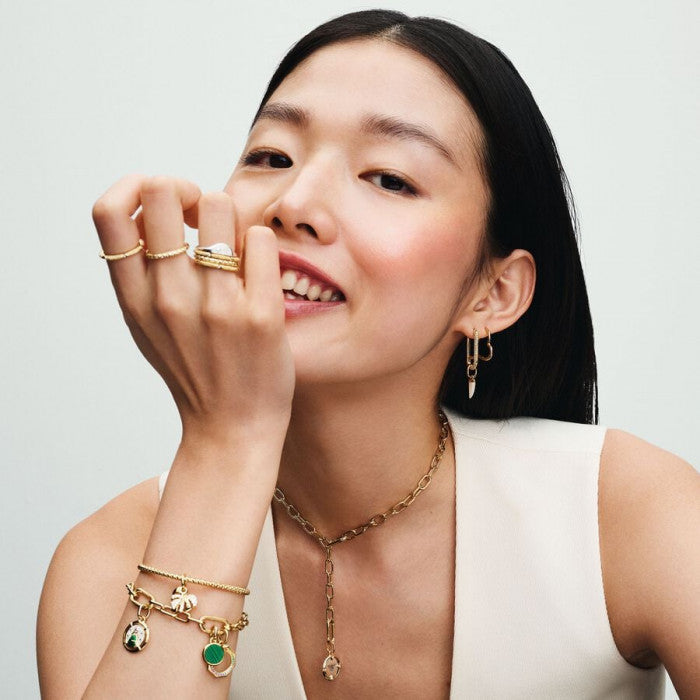 Asymmetrical Heart Hoop Earrings