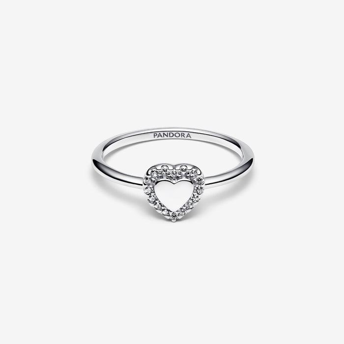 Anello Cuore e Pavè da incidere