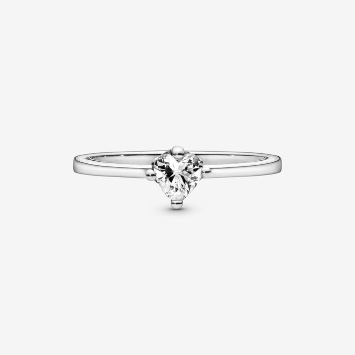 Anello Solitario con cuore