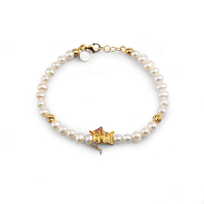 Bracciale Perle Trinacria Lapilli