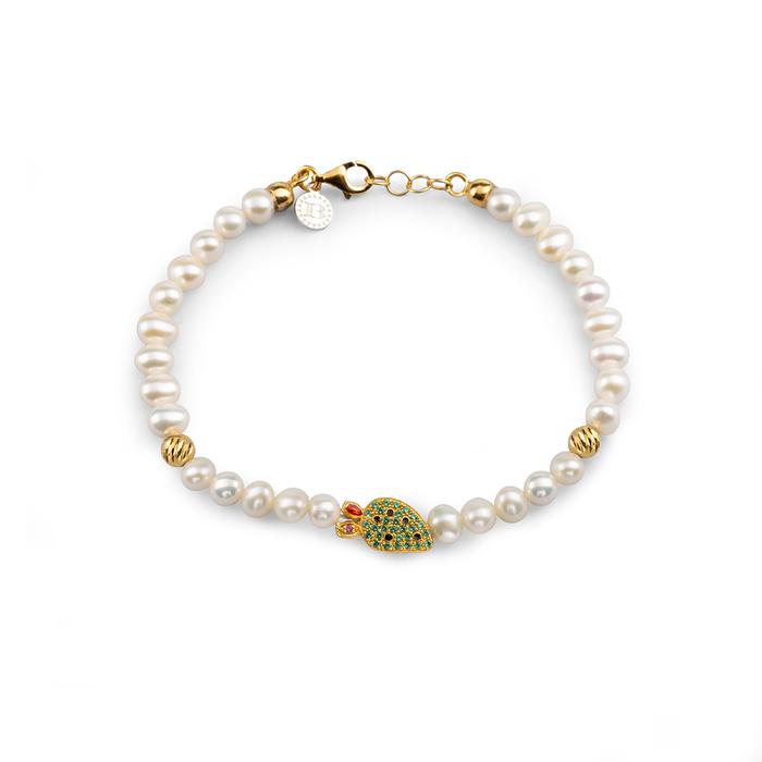 Bracciale Perle Pala Di Fico Lapilli