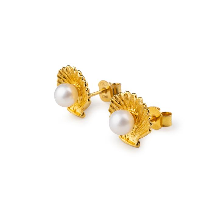 Shell and Pearl Earrings