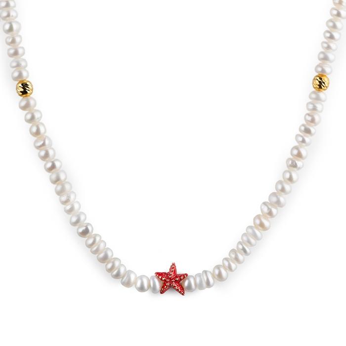 Starfish Pearl Necklace