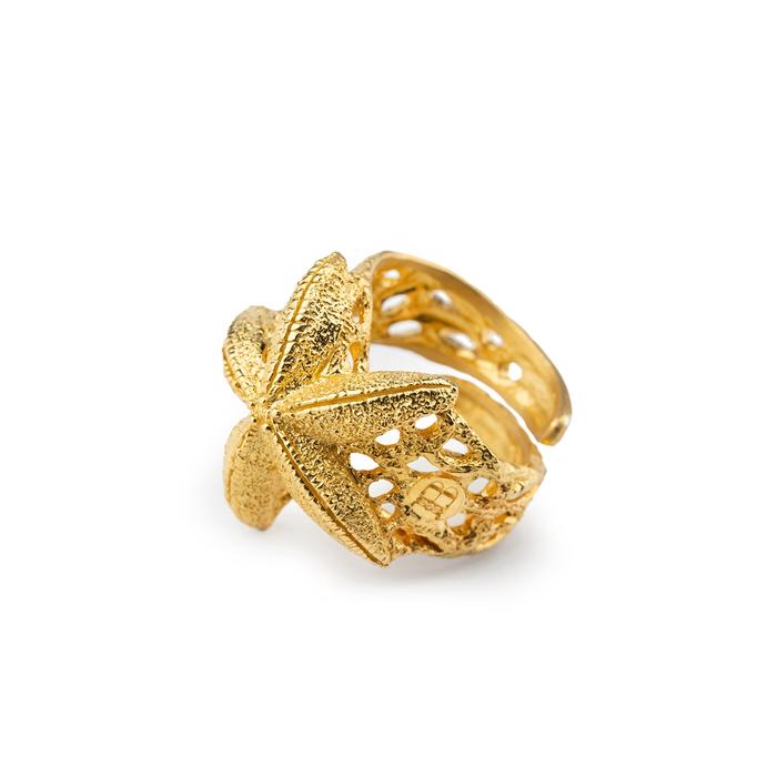 Gold Starfish Ring