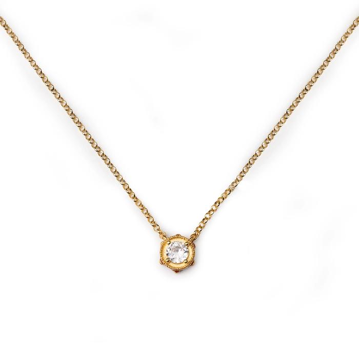 Mini Tambourine Gem Necklace