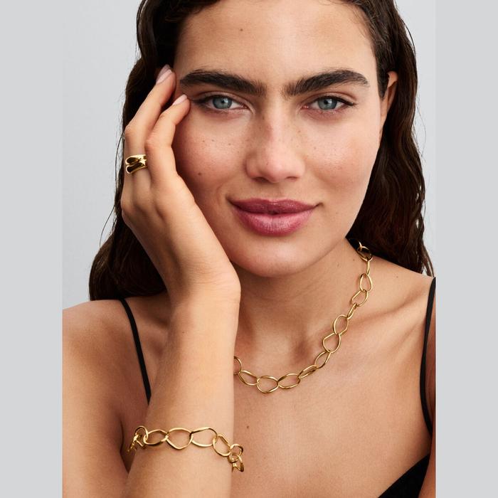 Bracciale Maglia Linea Sinuosa