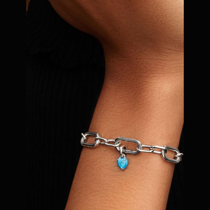 Charm Mini Pendente Turqoise Chakra Heart Pandora ME