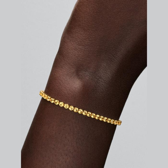 Bracciale Tennis Cristalli Gialli