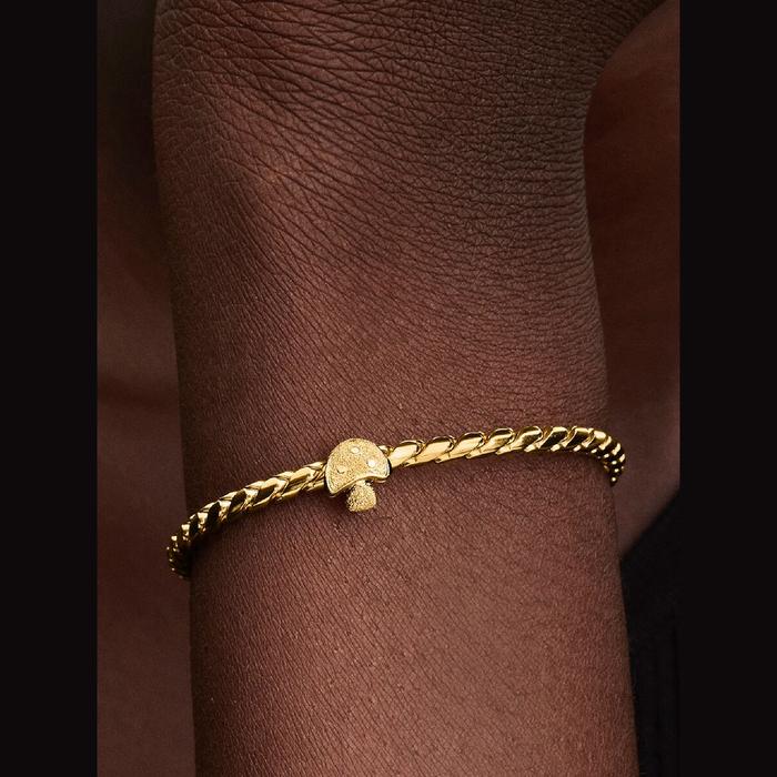 Mini Charm Fungo effetto diamantato