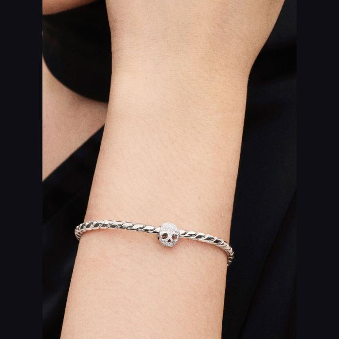 Mini Charm Teschio effetto diamantato