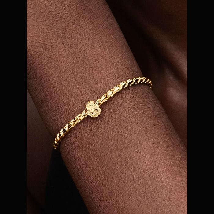 Mini Charm Mano di Fatima effetto diamantato
