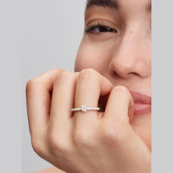 Anello White Chakra Heart Pandora ME