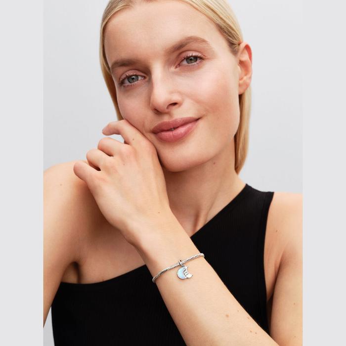 Charm Pendente Doppio Luna Crescente "I Would Give you the Moon"