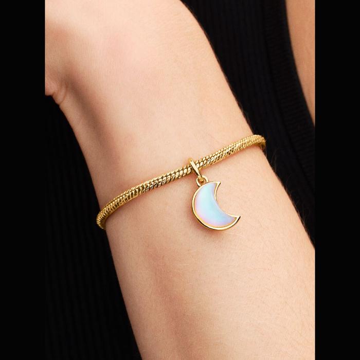 Bracciale Maglia Snake Sfaccettata con Chiusura a Cuore