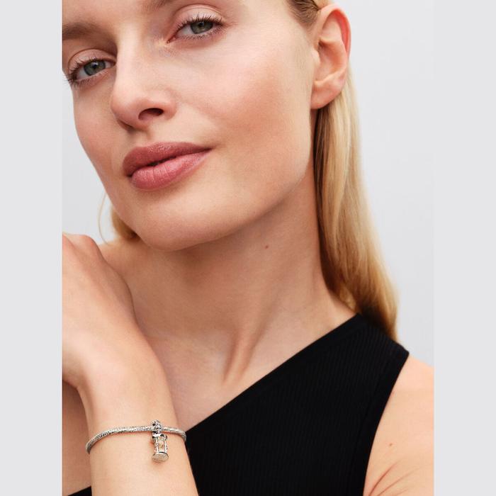 Charm Pendente Clessidra "Time is Precious"