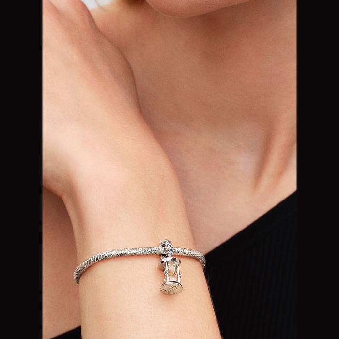 Charm Pendente Clessidra "Time is Precious"