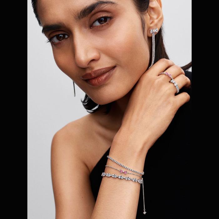 Bracciale Fiocco Luminoso Rosa