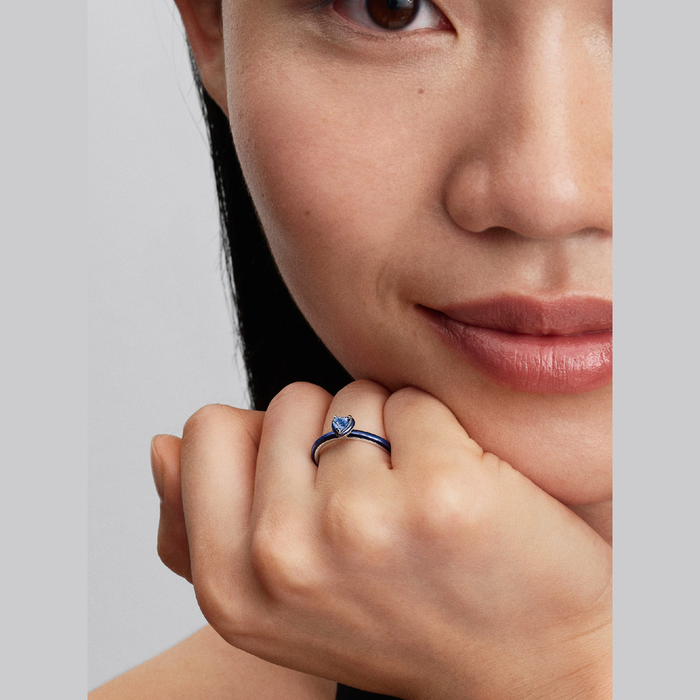 Anello Blu Chakra Heart Pandora ME