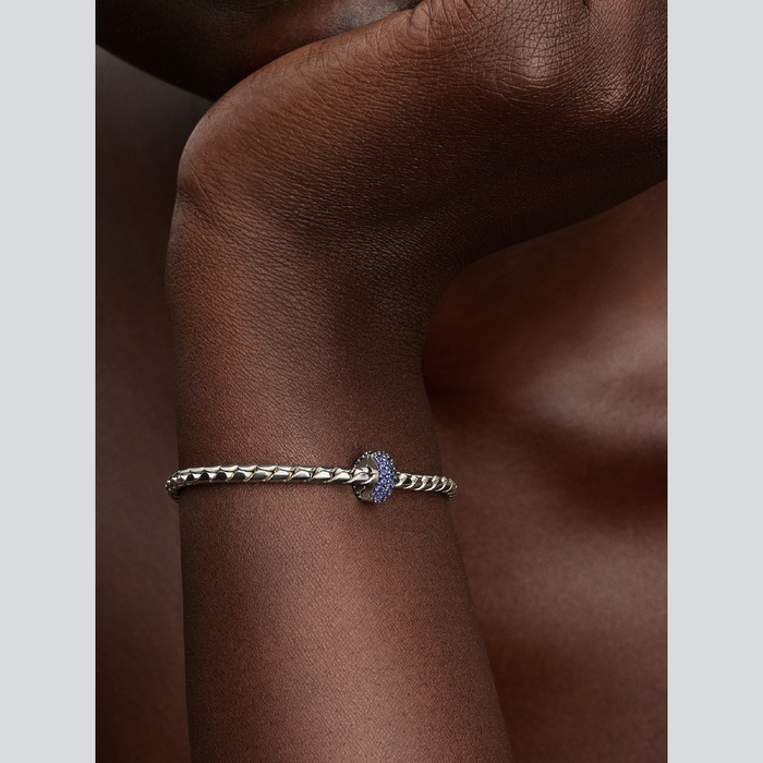 Charm Clip Pietre Blu Oceano
