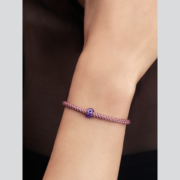 Mini Charm Infinito effetto metallico viola